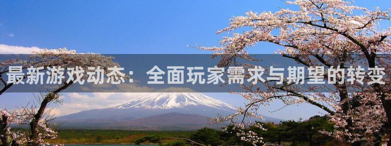 星欧娱乐线路测试：最新游戏动态：全面玩家需求与期望的转变